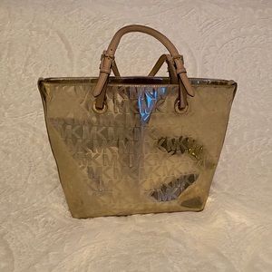 Michael Kors Metallic Gold Bag